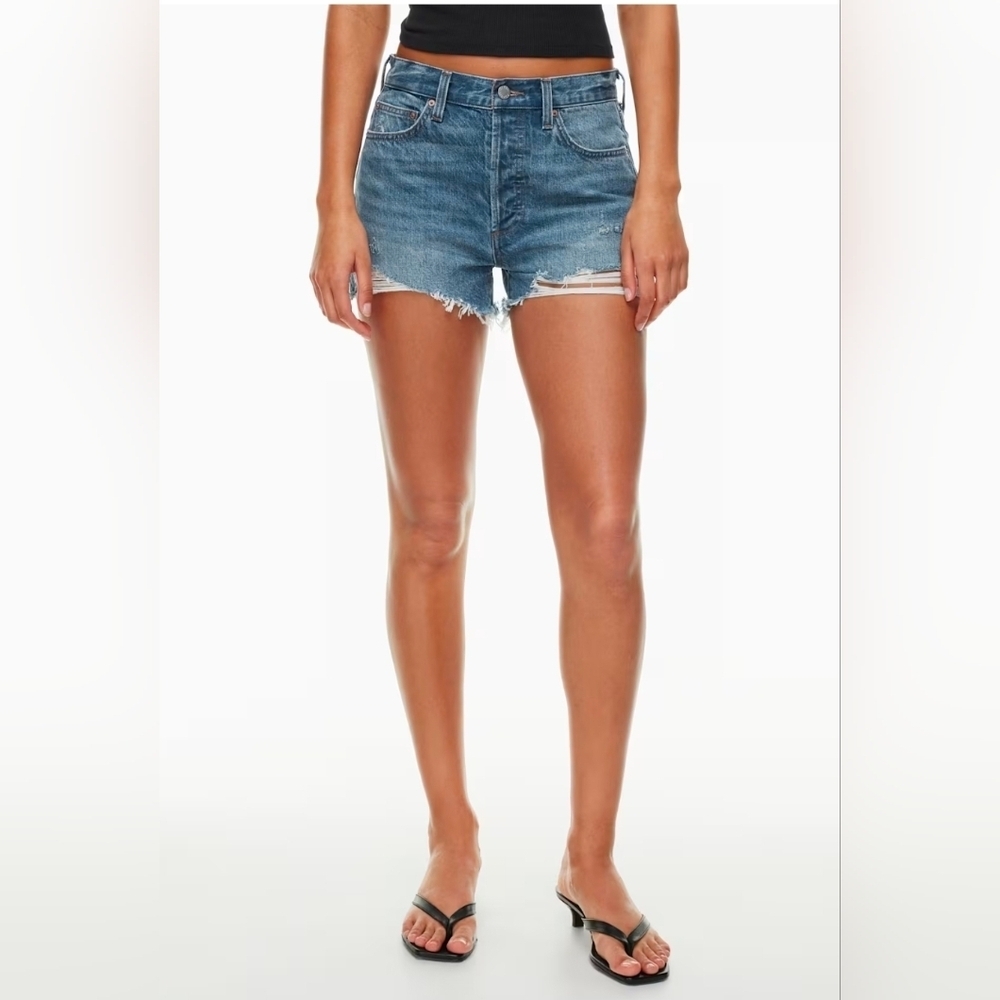 Denim Forum The Ex-Boyfriend Hi-Rise Denim Short Sz 27